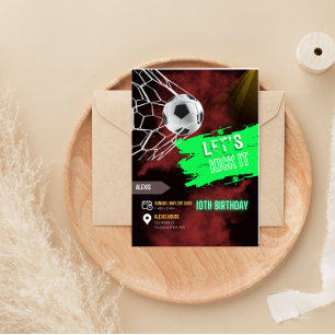 Soccer Birthday Invitations,Football Invitation