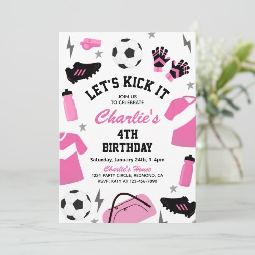 Soccer Birthday Invitations  Soccer Invitation