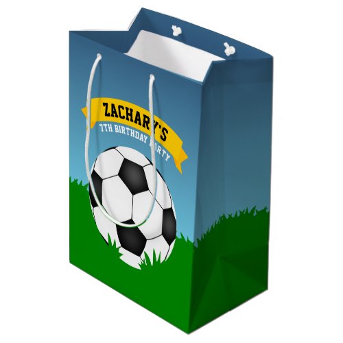 Soccer Birthday Medium Gift Bag