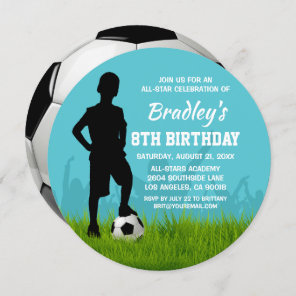 Soccer Birthday Party | All-Stars Football Invitation