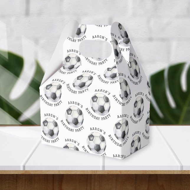 Soccer Birthday Party Favor Boxes (Creator Uploaded)