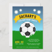 Soccer Birthday Party Invitation (Front)