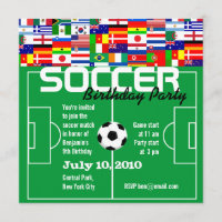 Soccer Birthday Party Invitation