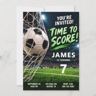 Soccer Birthday Party Invitation