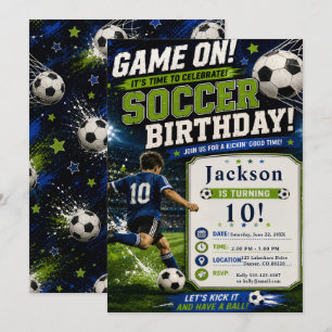 Soccer Birthday Party Invitation