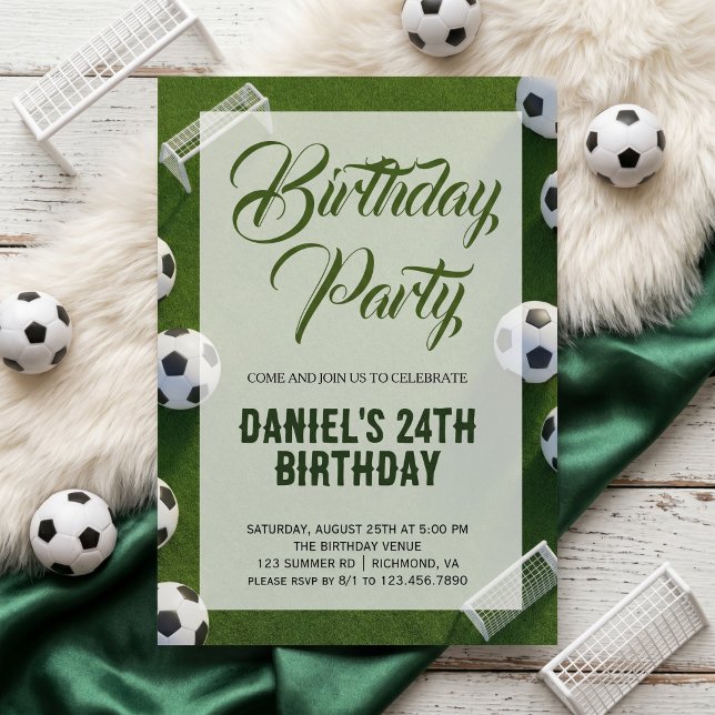 Soccer Birthday Party Invitation (Creator Uploaded)