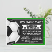Soccer Birthday Party Invitation Soccer Fans (Standing Front)