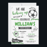 Soccer Birthday Party Invitation Sports Digital<br><div class="desc">Our Soccer Invitation is perfect for any soccer fan!
Welcome your guests to your soccer themed party with these awesome and fun invites.</div>