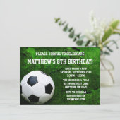 Soccer Birthday Party Invitations (Standing Front)