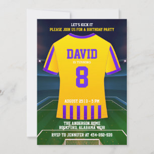 Soccer Birthday Party Invitations For Kids