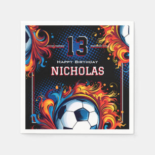 Soccer Birthday Party Napkins