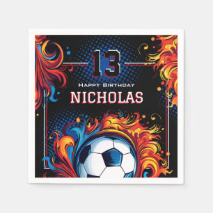 Soccer Birthday Party Napkins