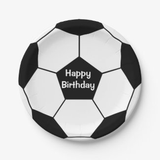 Soccer Birthday Party Paper Plates