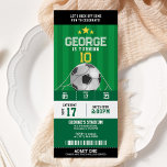 Soccer Birthday Party Ticket Invitation<br><div class="desc">Soccer Birthday Party Ticket Invitation.</div>