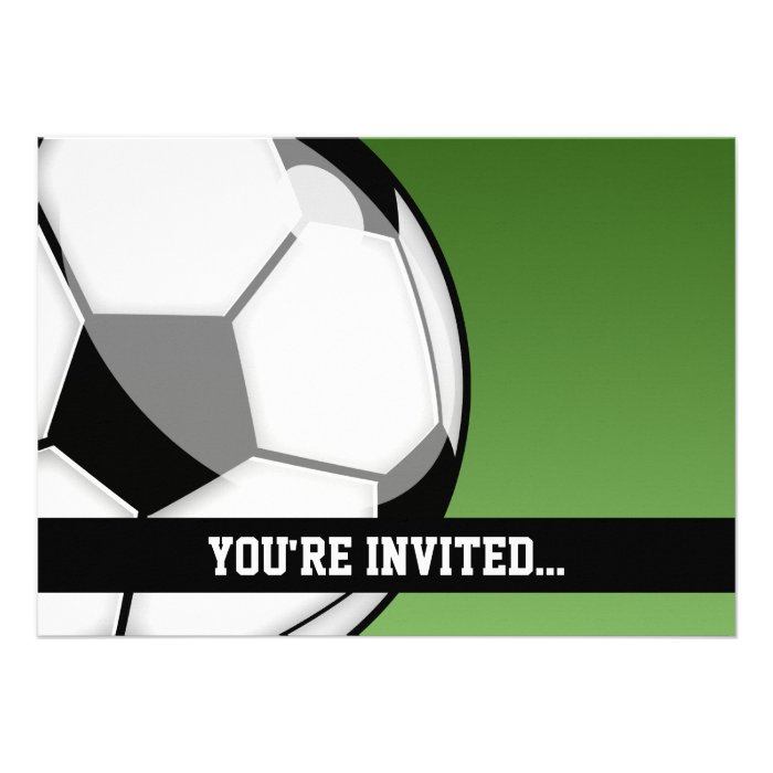 Soccer Birthday Personalized Invitations