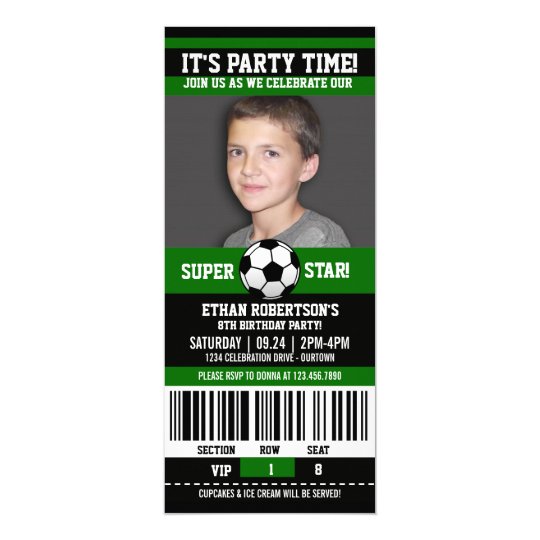soccer birthday photo template zazzlecom