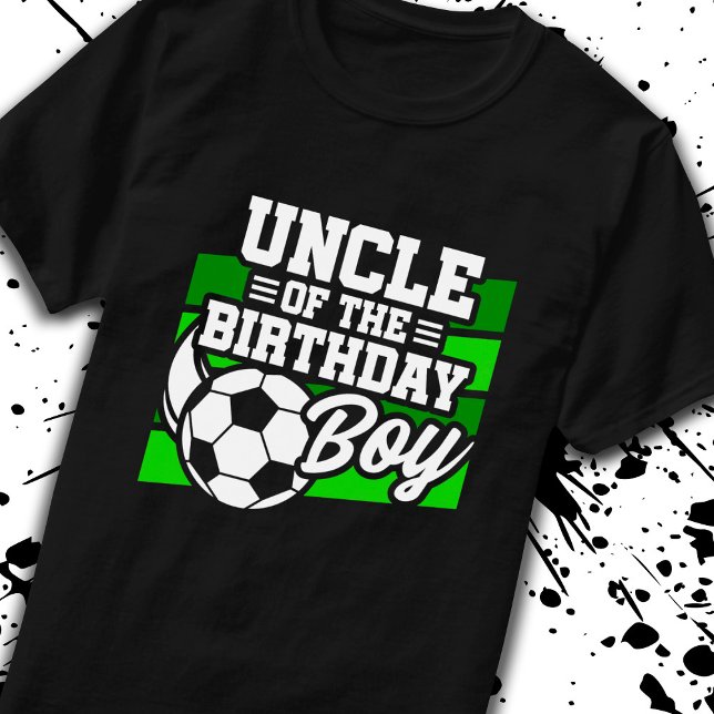 Soccer Birthday Uncle - Boys Soccer Birthday T-Shirt (Creator Uploaded)
