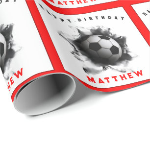 Soccer Birthday Wrapping Paper