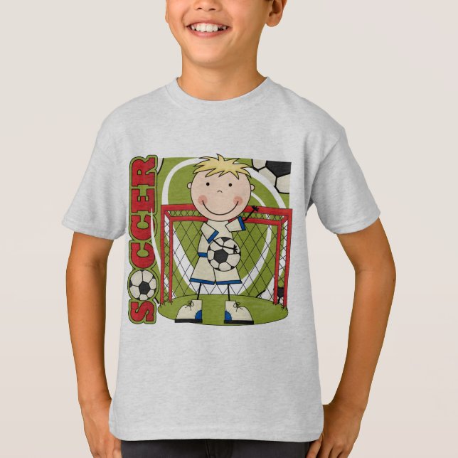 SOCCER - Blond Boy Goalie Tshirts and Gifts (Front)