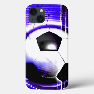 Soccer Blue Personalize with name or team name iPhone 13 Case