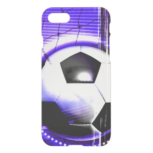 Soccer Blue Personalize with name or team name iPhone SE87 Case