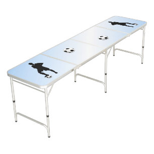 Soccer Blue / Sports Design Beer Pong Table