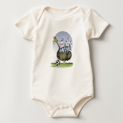 soccer blues kitty baby bodysuit