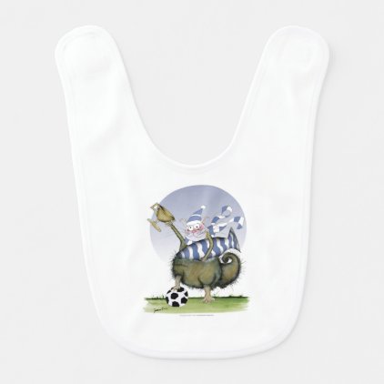 soccer blues kitty bib