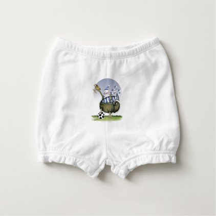 soccer blues kitty diaper cover