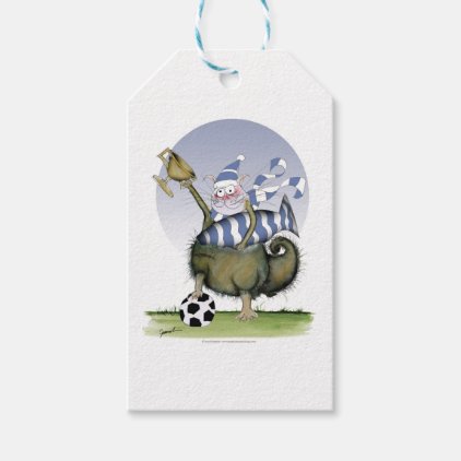 soccer blues kitty gift tags