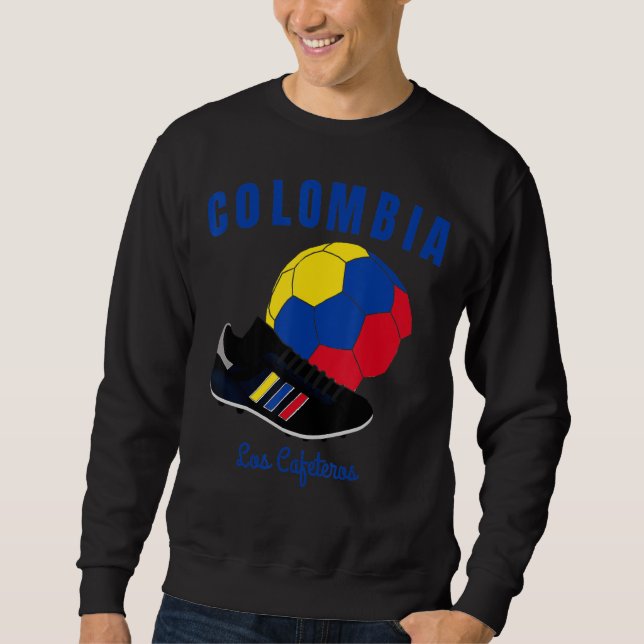 Soccer Boot Ball Cafeteros Colombia Flag Football  Sweatshirt (Front)