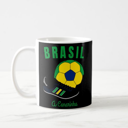 Soccer Boot Ball Canarinho Brazil Flag Football Coffee Mug
