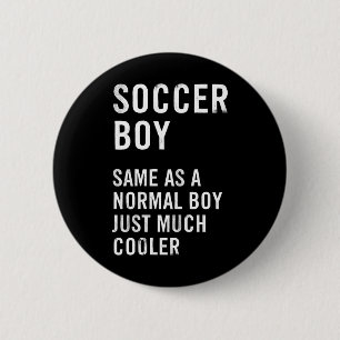 Soccer Boy Definition Funny  Button