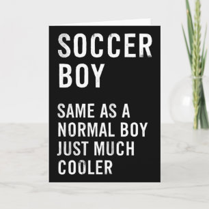 Soccer Boy Definition Funny Card