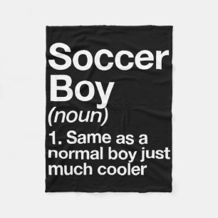 Soccer Boy Definition Funny Sports  Fleece Blanket