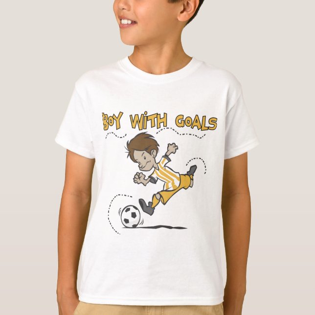 Soccer - Boy With Goals Tshirts and GIfts (Front)
