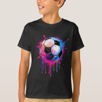 Soccer Boys Girls Awesome Colorful Soccer Drip Soc