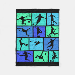 Soccer Boys Kids Men _2  Fleece Blanket