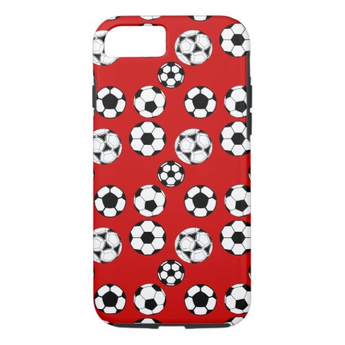 Soccer boys red iPhone 87 case
