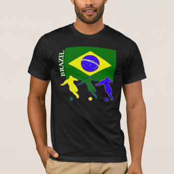 Soccer Brazil T-shirt by nitsupak at Zazzle