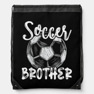Soccer Brother Men Family Matching Team Player Soc Drawstring Bag