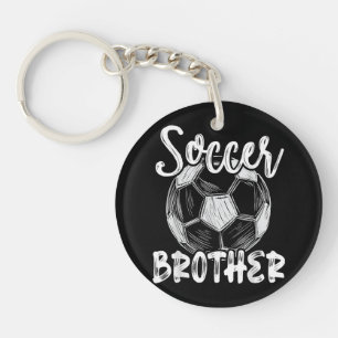 Soccer Brother Men Family Matching Team Player Soc Keychain