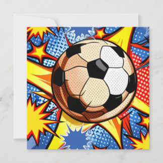 Soccer Burst Holiday Card