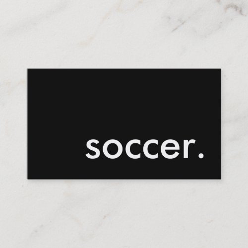 soccer. business card template