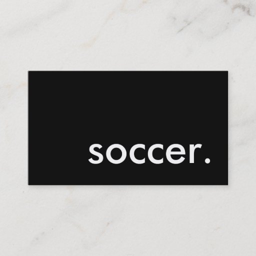 Customizable soccer. business card template