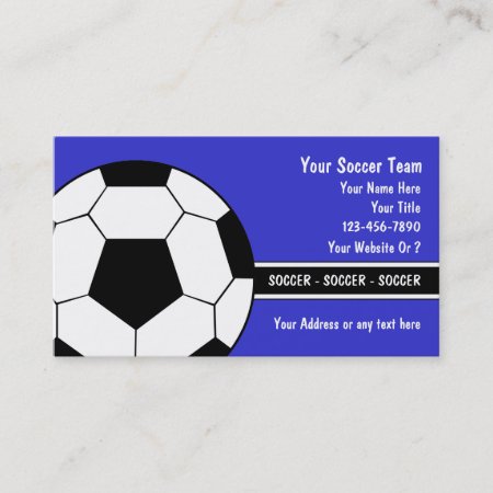 Soccer Business Cards