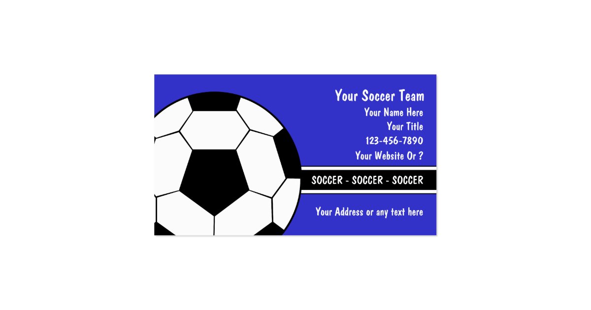 Soccer Business Cards | Zazzle