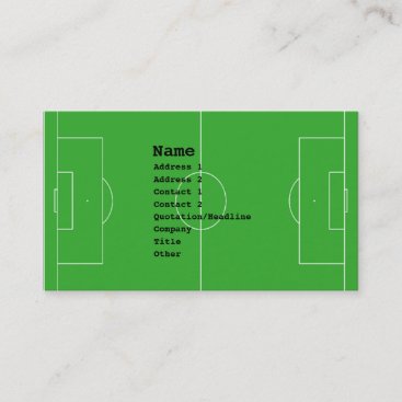 soccer business cards -
