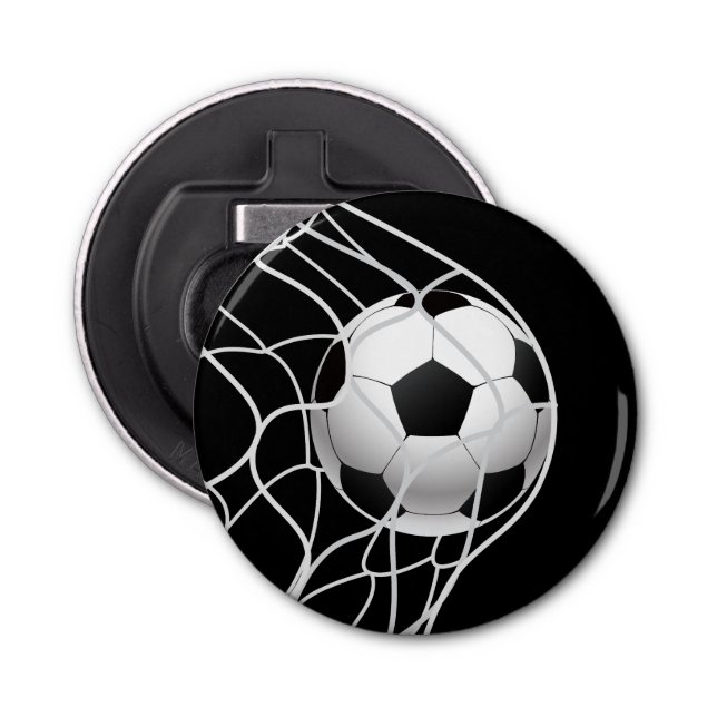 Soccer Button Bottle Opener (Front)
