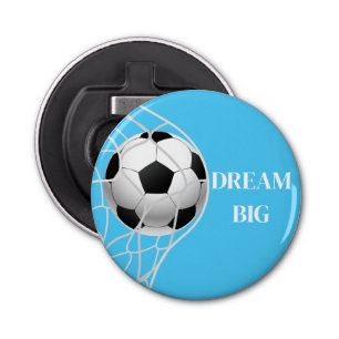 Soccer Button Bottle Opener